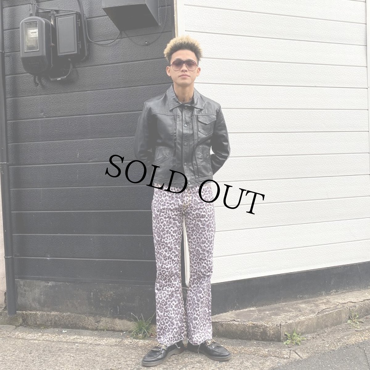 画像4: STRANGE TRIP "LOOSE ROCKER PANTS" WHITE LEOPARD 【L】 (4)