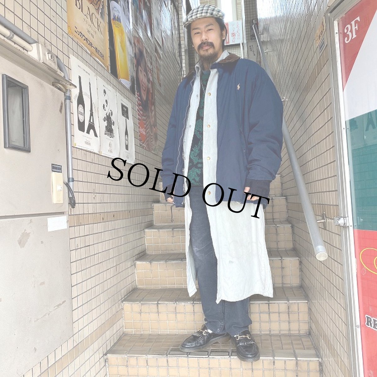 画像3: 60's CARTER'S Gray Chambray Duster Coat (3)