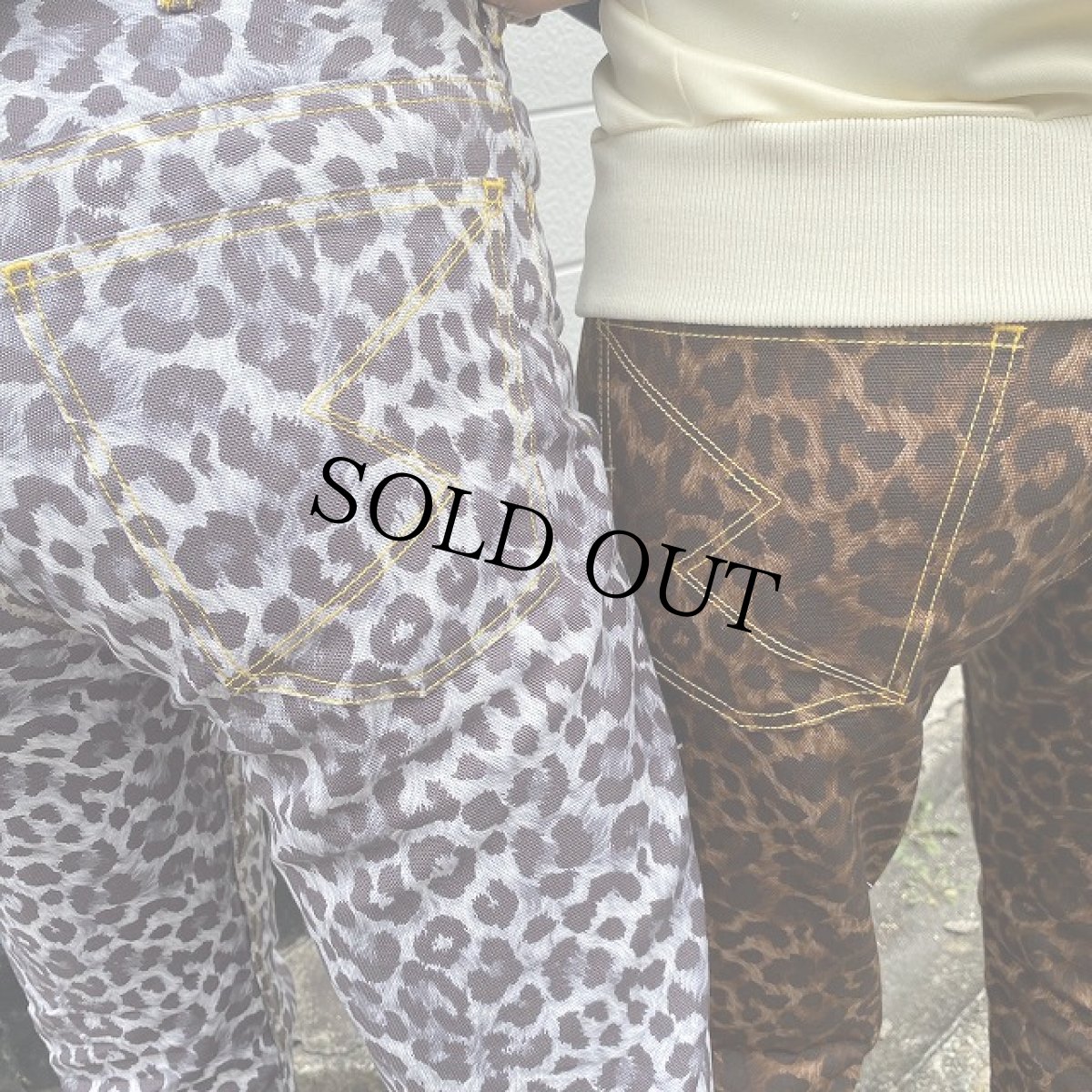 画像6: STRANGE TRIP "LOOSE ROCKER PANTS" WHITE LEOPARD 【L】 (6)