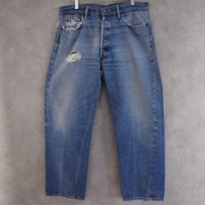 画像2: 60〜70's LEVI'S 501 BIGE デニムパンツ W36 (2)