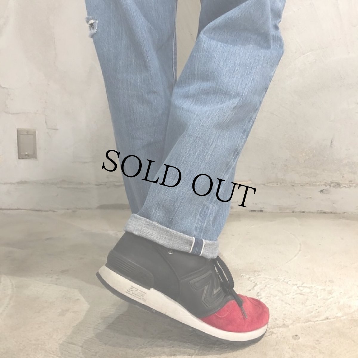 画像7: 60〜70's LEVI'S 501 BIGE デニムパンツ W36 (7)