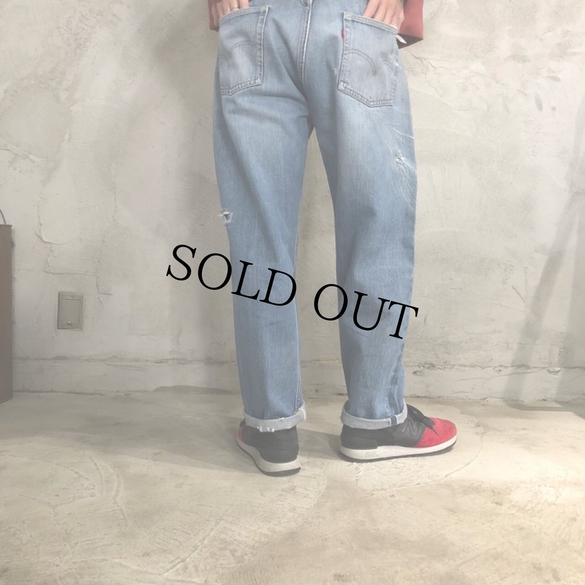 画像5: 60〜70's LEVI'S 501 BIGE デニムパンツ W36 (5)