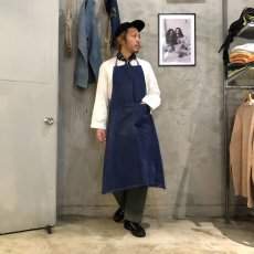 画像1: 40's France Indigo Farmers Apron (1)