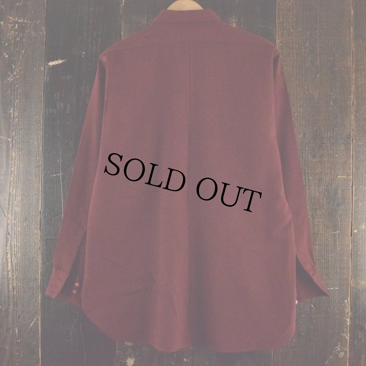 画像2: 40〜50's GAME AND LAKE × PACIFIXED マチ付き ウールギャバジンシャツ (2)