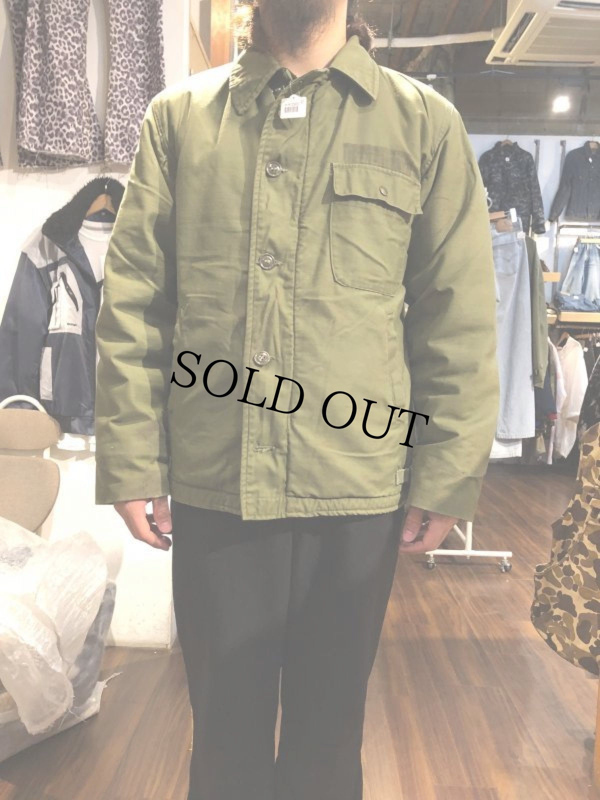 画像3: 80's U.S.NAVY A-2 デッキジャケット (3)