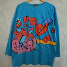 画像1: 90's PETER MAX "NEOMAX" L/S T-Shirts (1)