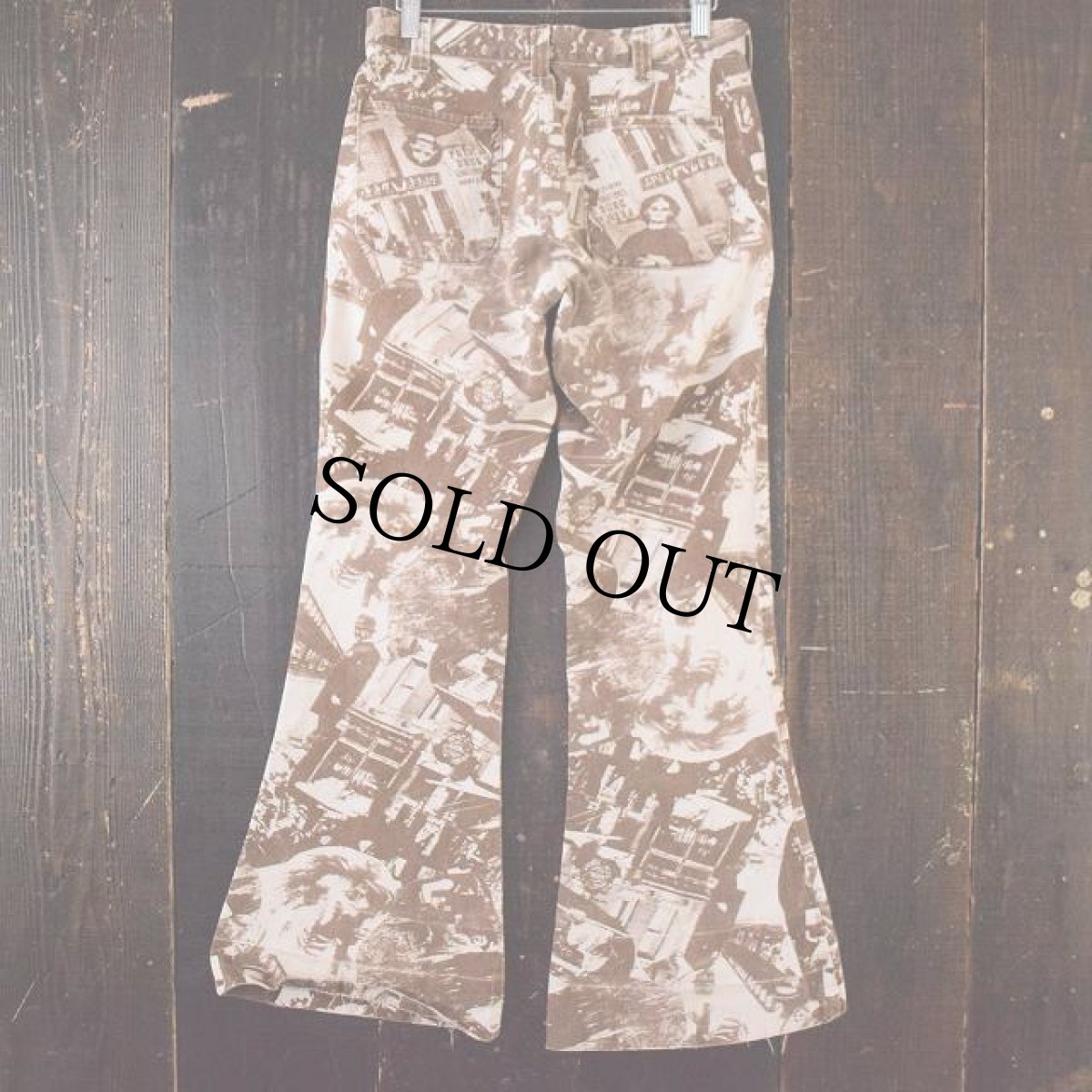 画像3: 70's フォトコラージュセーラーパンツ W28 (3)