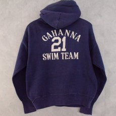 画像1: 60's "GAHANNA SWIM TEAM" Sweat Hoodie Navy (1)