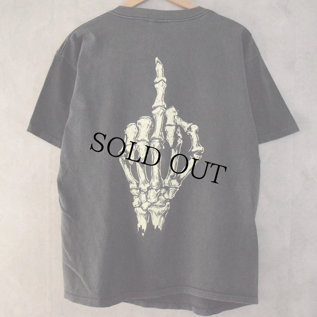 画像2: 90's FASHION VICTIM USA製 Skull T-Shirt (2)