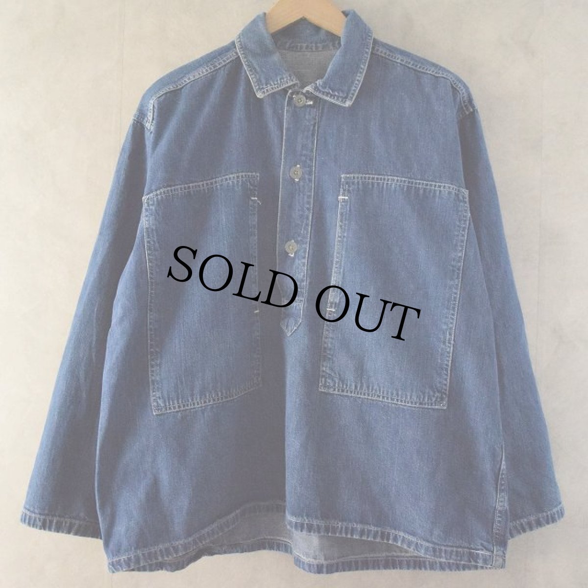 画像1: 30's U.S.ARMY Denim Pullover Jacket (1)