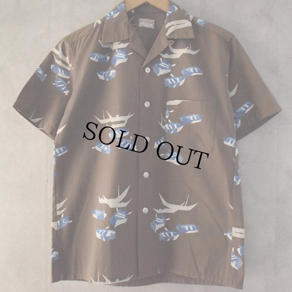 画像1: 50〜60's McGREGOR USA製 Hawaiian Shirt S (1)