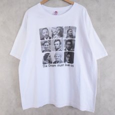 画像1: USA製 The dream must live on! 著名人フォトプリント T-shirt 2XL (1)