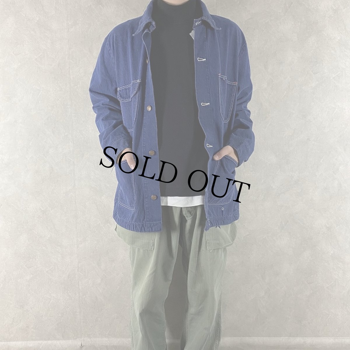 画像3: 70's Wrangler デニムカバーオール 刺繍入り (3)