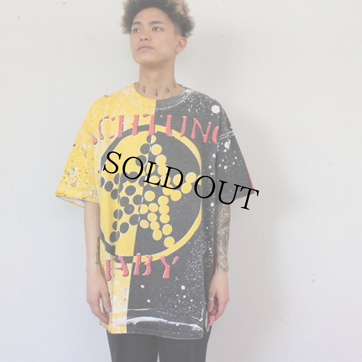 画像2: 90's U2 Achtung Baby 手刷りアルバムTシャツ XXL (2)