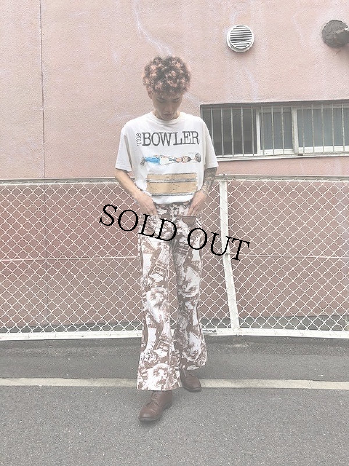 画像6: 70's フォトコラージュセーラーパンツ W28 (6)