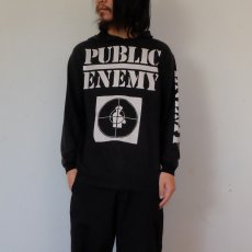 画像2: PUBLIC ENEMY ヒップホップ Tパーカー  (2)