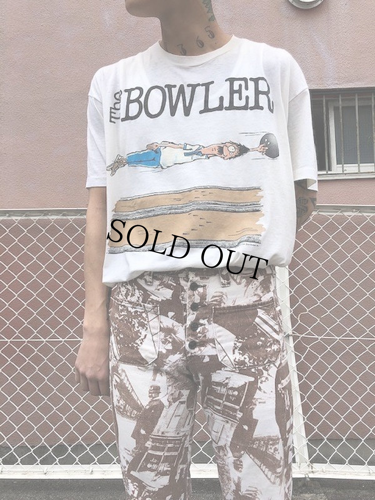 画像7: 70's フォトコラージュセーラーパンツ W28 (7)