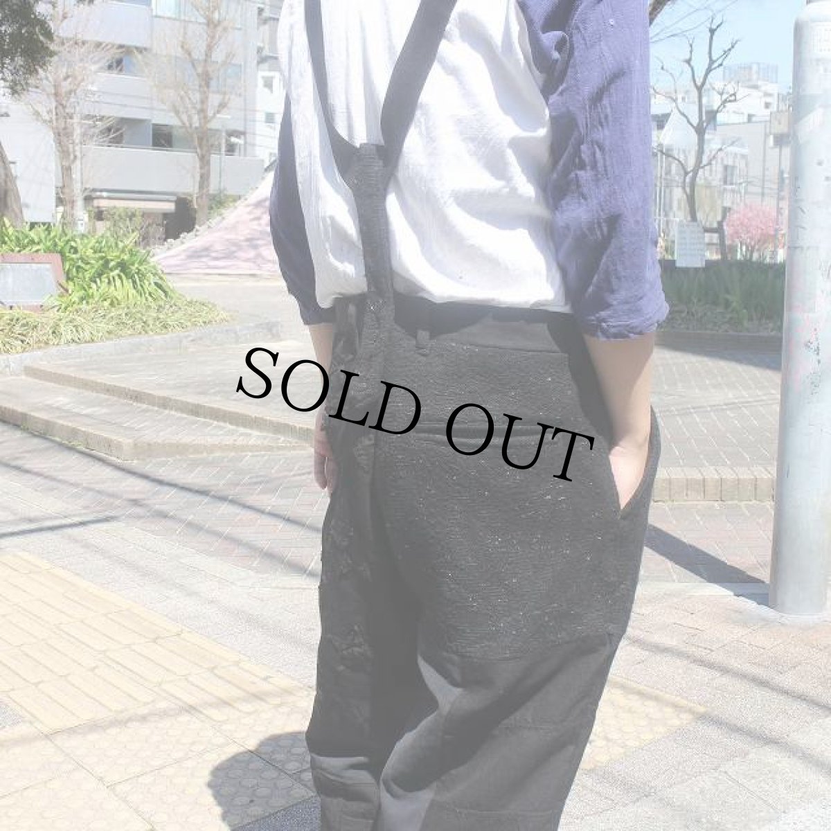 画像4: ink "CRAZY FABRIC PANTS" BLACK 【M】 (4)