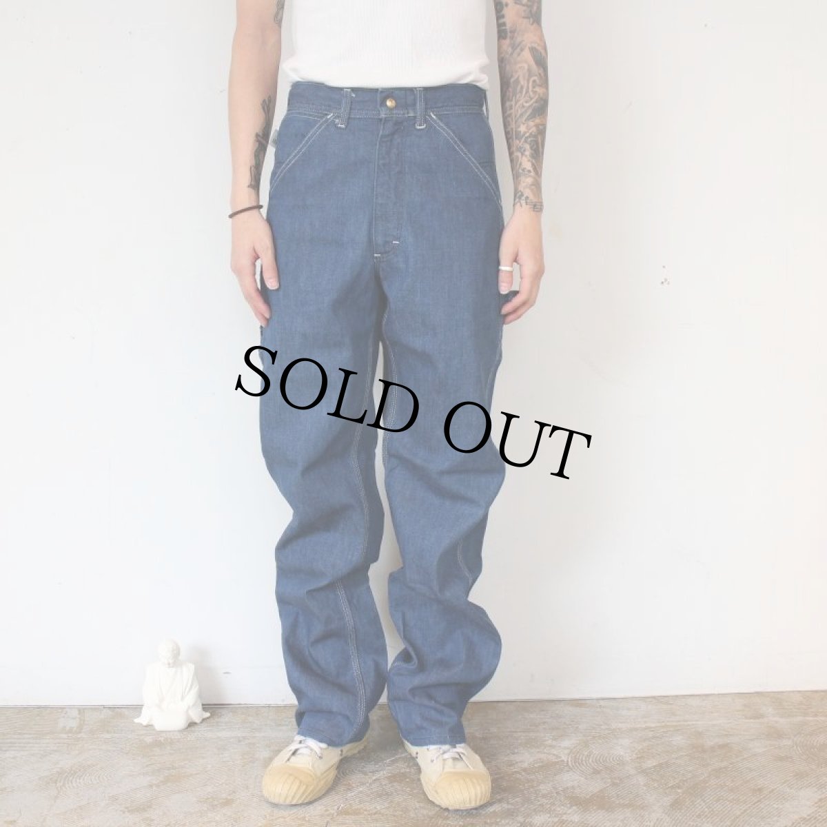 画像3: 70's Lee USA製 Denim Painter pants W28 (3)