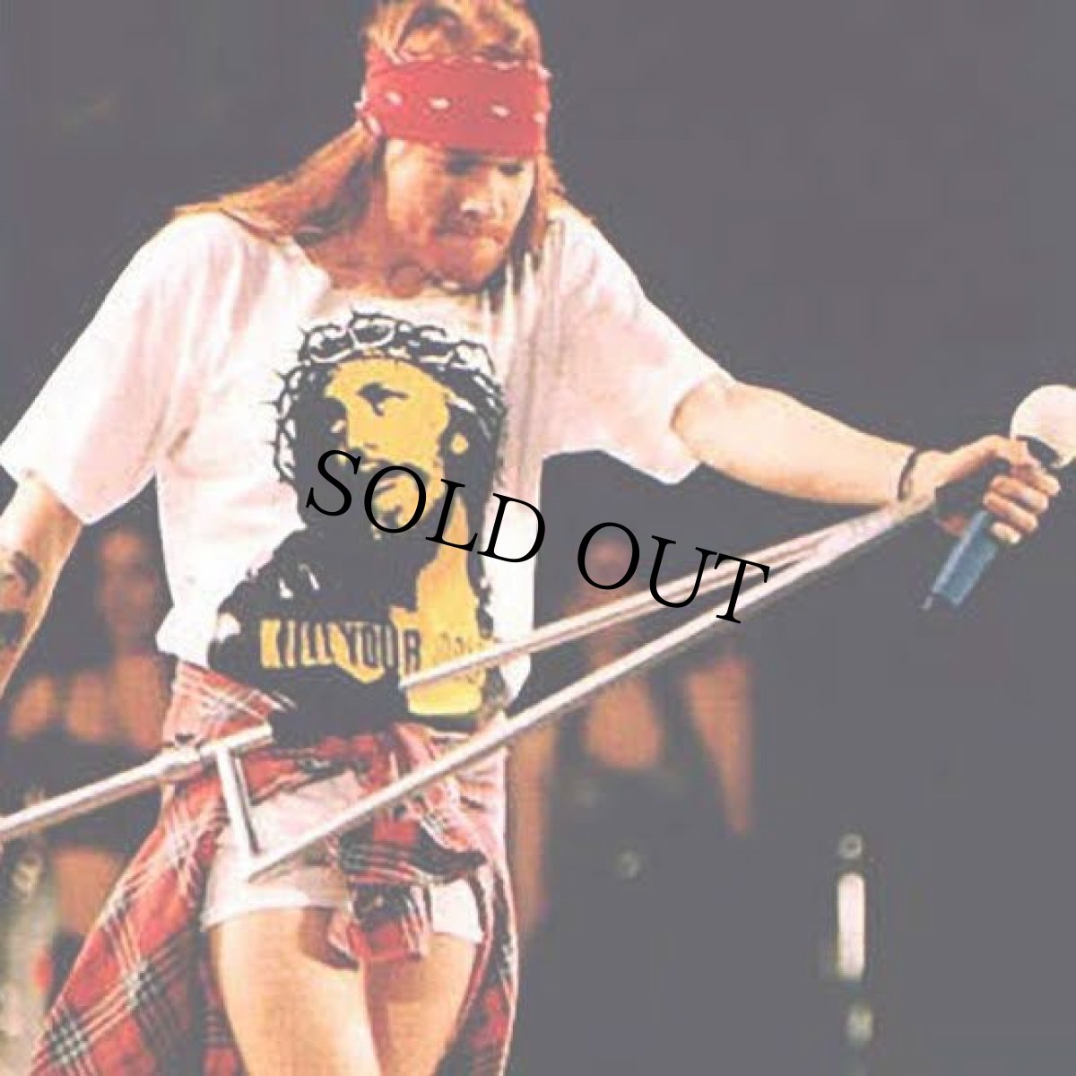 画像3: 90's GUNS N' ROSES アクセル・ローズ 大判プリントTシャツ XL (3)