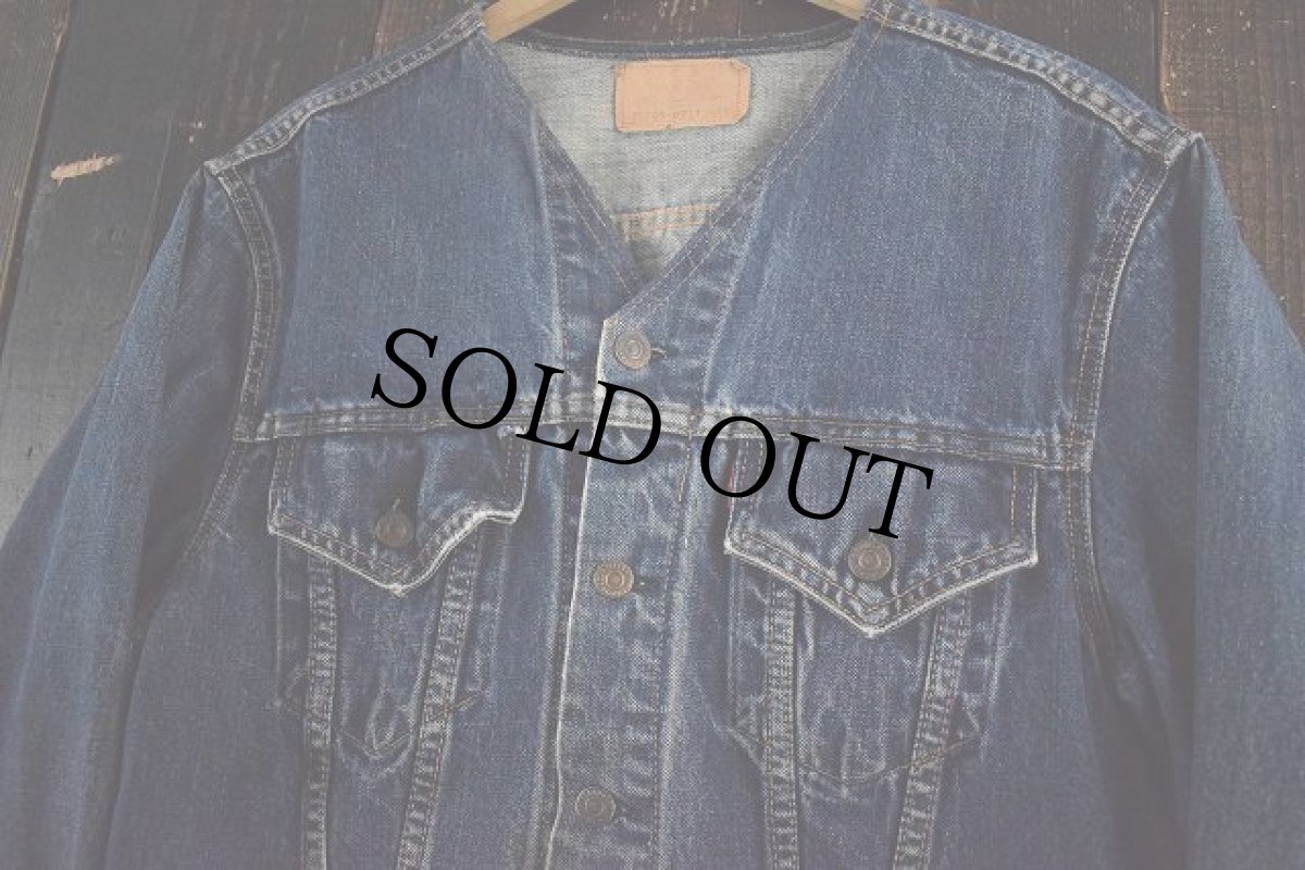 画像2: 60's〜70's LEVI'S 71205 BIG E リメイクデニムジャケット (2)