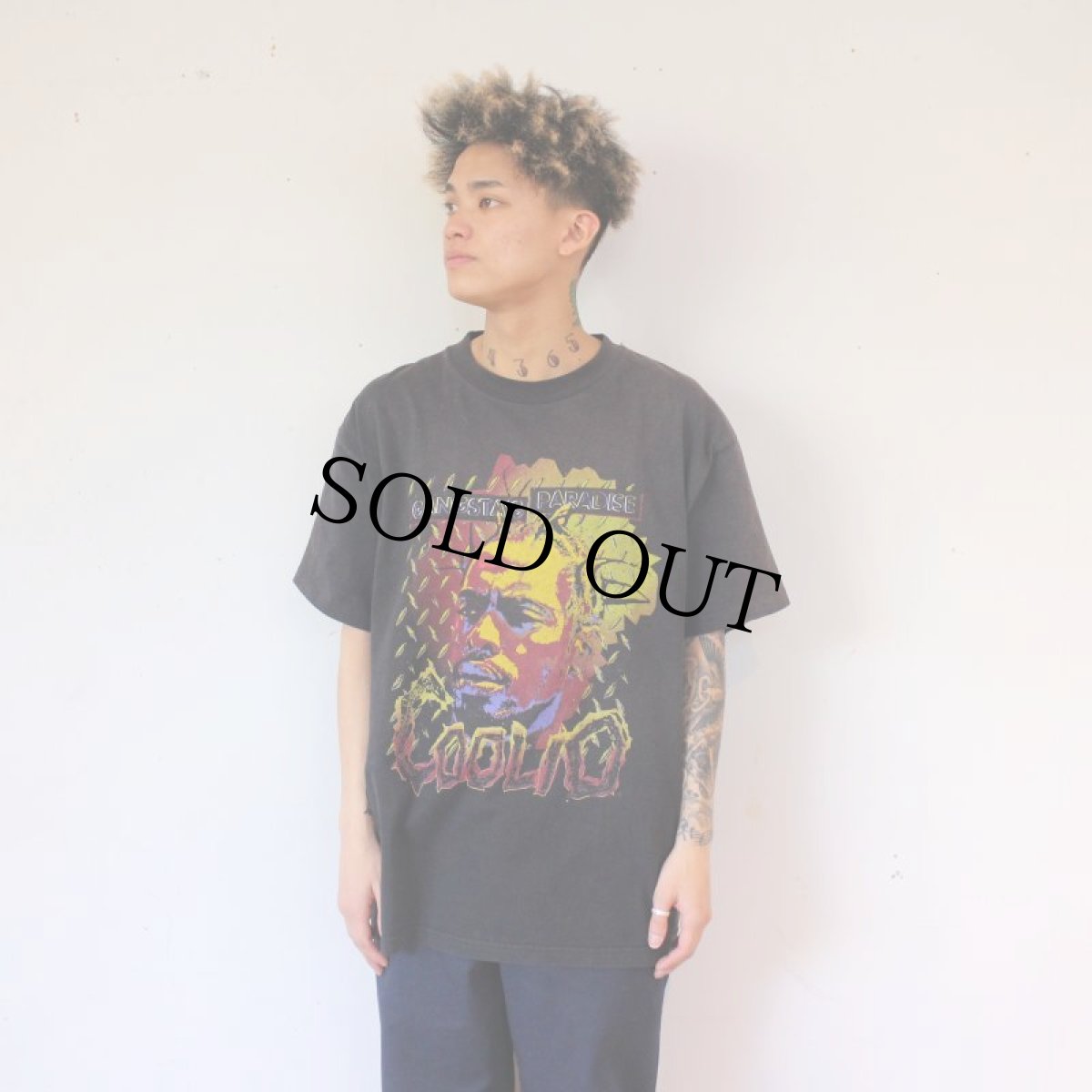 画像2: 90's COOLIO USA製 GANGSTA'S PARADISE ヒップホップTシャツ XL (2)