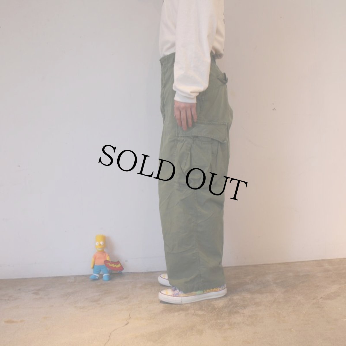 画像3: 60's U.S.ARMY ポプリン ジャングルファティーグパンツ 2nd W30-31 (3)