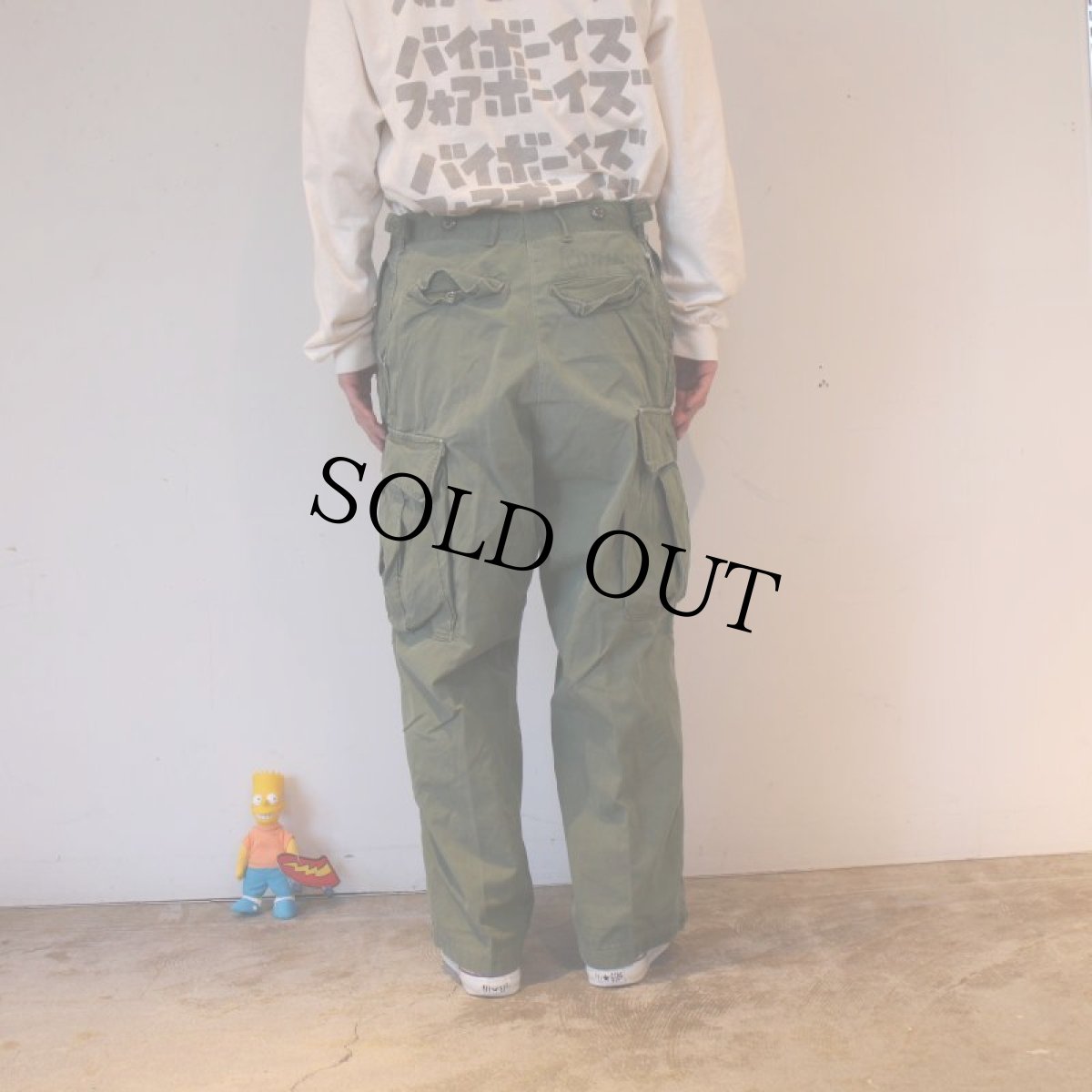 画像4: 60's U.S.ARMY ポプリン ジャングルファティーグパンツ 2nd W30-31 (4)