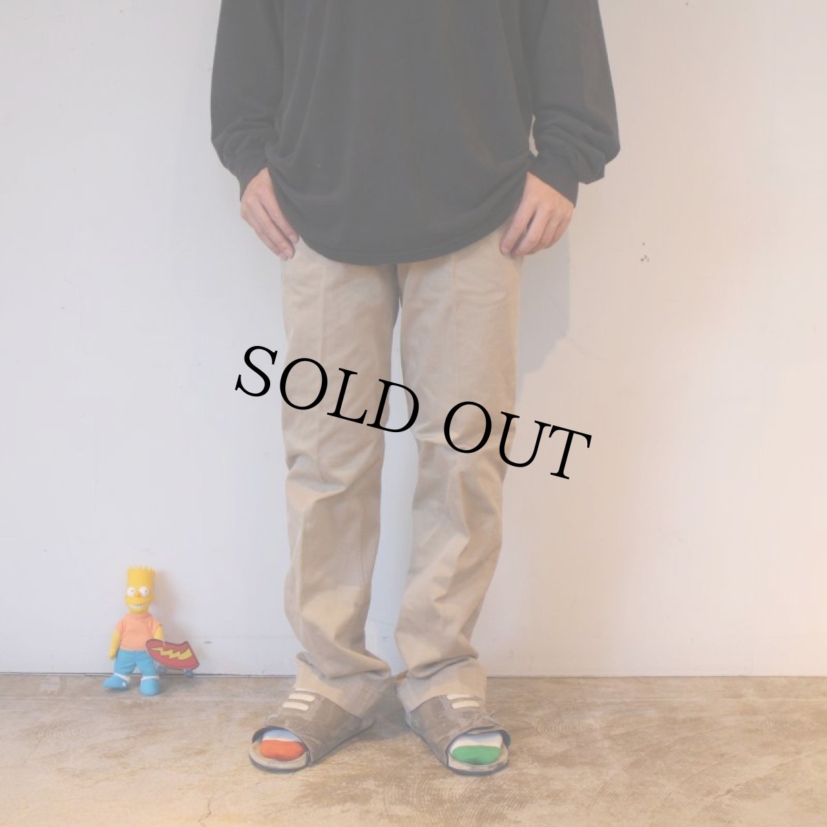 画像2: 40's "45チノ" U.S.ARMY チノトラウザーズ W28 (2)