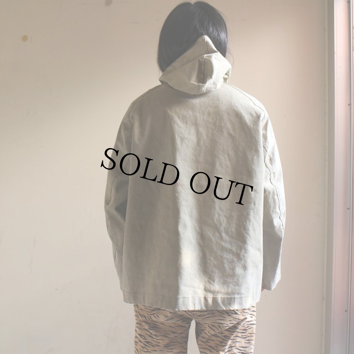 画像4: 40's U.S. NAVY デッキレインパーカ M (4)