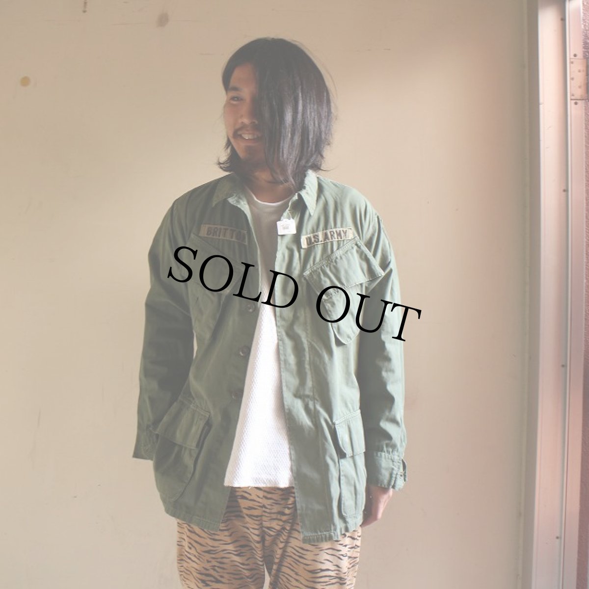 画像2: 60's U.S. ARMY ジャングルファティーグジャケット 3rd SMALL-REGULAR (2)