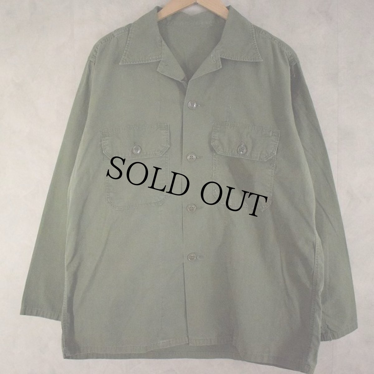 画像2: 60's U.S.ARMY Poplin Utility Shirt 2nd (2)
