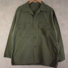 画像2: 60's U.S.ARMY Poplin Utility Shirt 2nd (2)