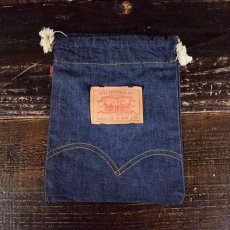 画像2: VINTAGE LEVI'S 3020117 USA製 デニム巾着 (2)