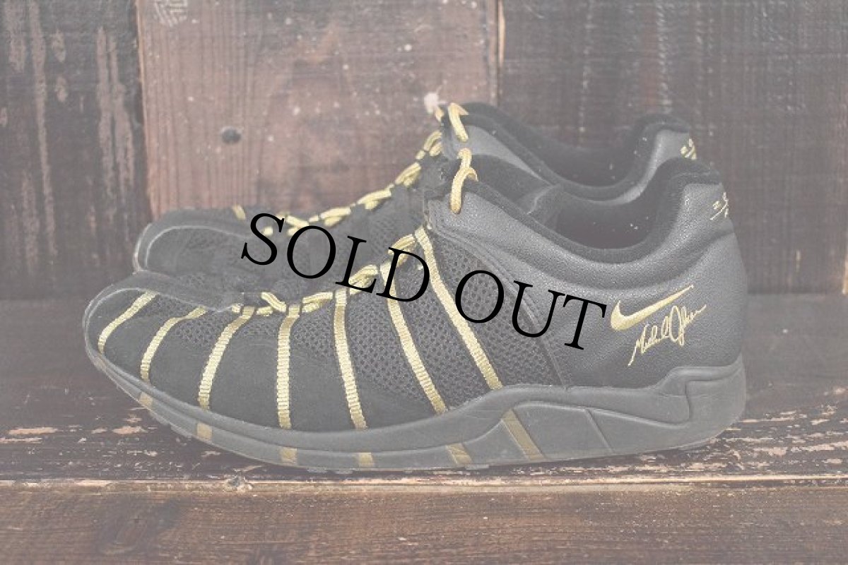 画像2: 90's NIKE AIR ZOOM JST "BLK/METALLIC" マイケルジョンソンモデル US10 (2)