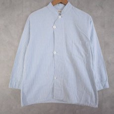 画像1: 30〜40's Glover's BRIGHTON CARLSBAD Stripe Cotton Pajamas Shirt (1)