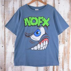 画像1: 90's NOFX "MONS・TOUR" USA製 バンドツアーTシャツ L (1)