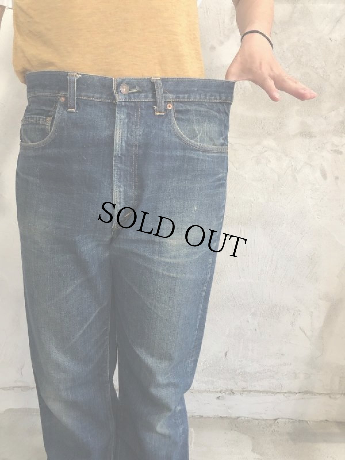 画像10: 70's LEVI'S 517 BIGE デニムパンツ W36 (10)