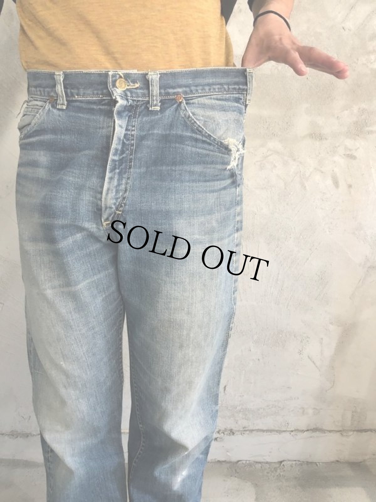 画像9: 70's Lee 101Z サイド黒 デニムパンツ W35 (9)