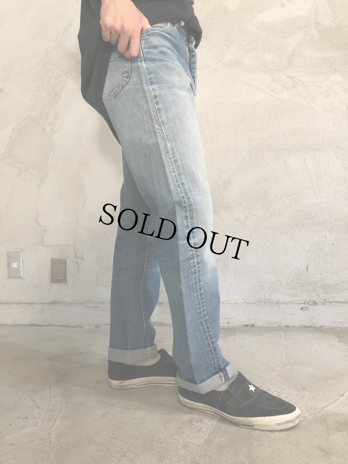画像5: 70's Lee 101Z サイド黒 デニムパンツ W35 (5)