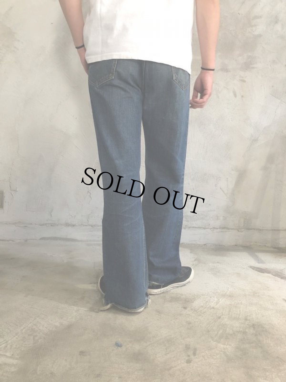 画像6: 70's LEVI'S 517 BIGE デニムパンツ W36 (6)