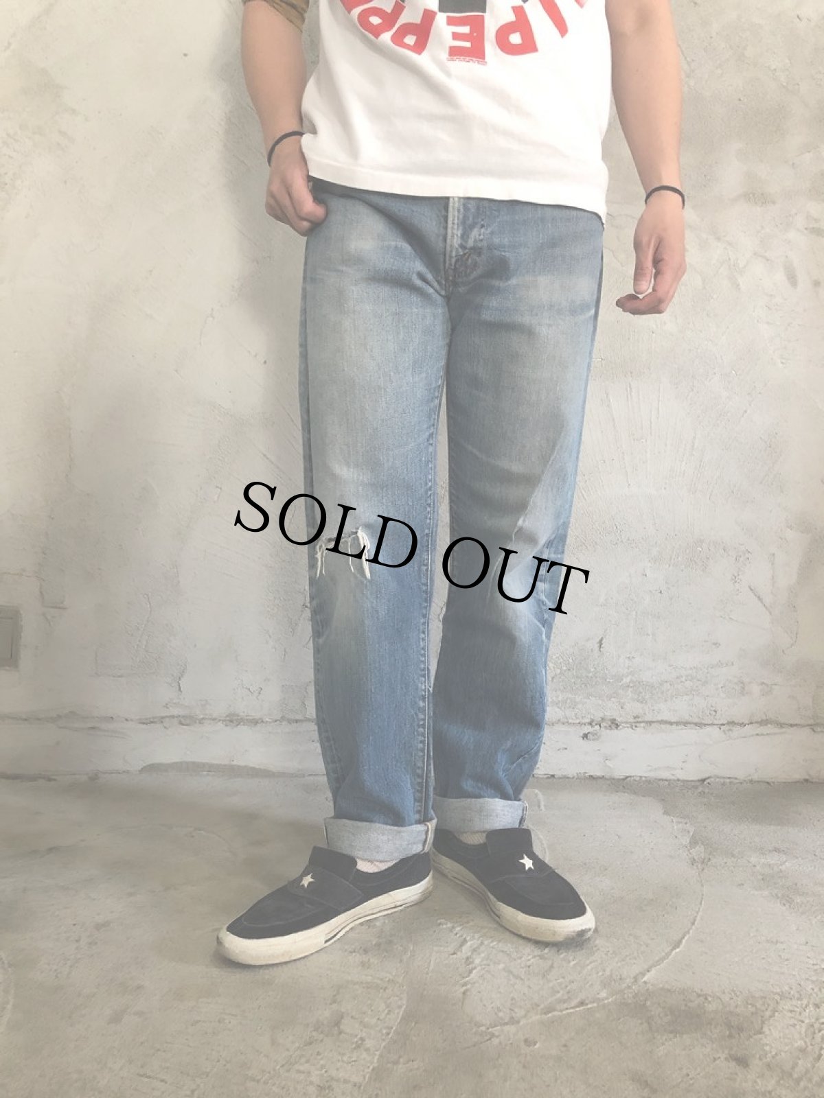 画像3: 70's Levi's 505 66single デニムパンツ W35 (3)