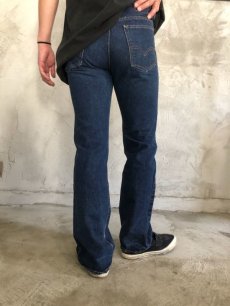 画像4: 70's Levi's 517 ブーツカットデニムパンツ 66single 濃紺 W31 (4)