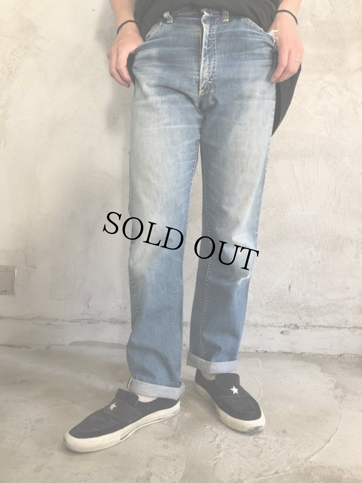 画像4: 70's Lee 101Z サイド黒 デニムパンツ W35 (4)