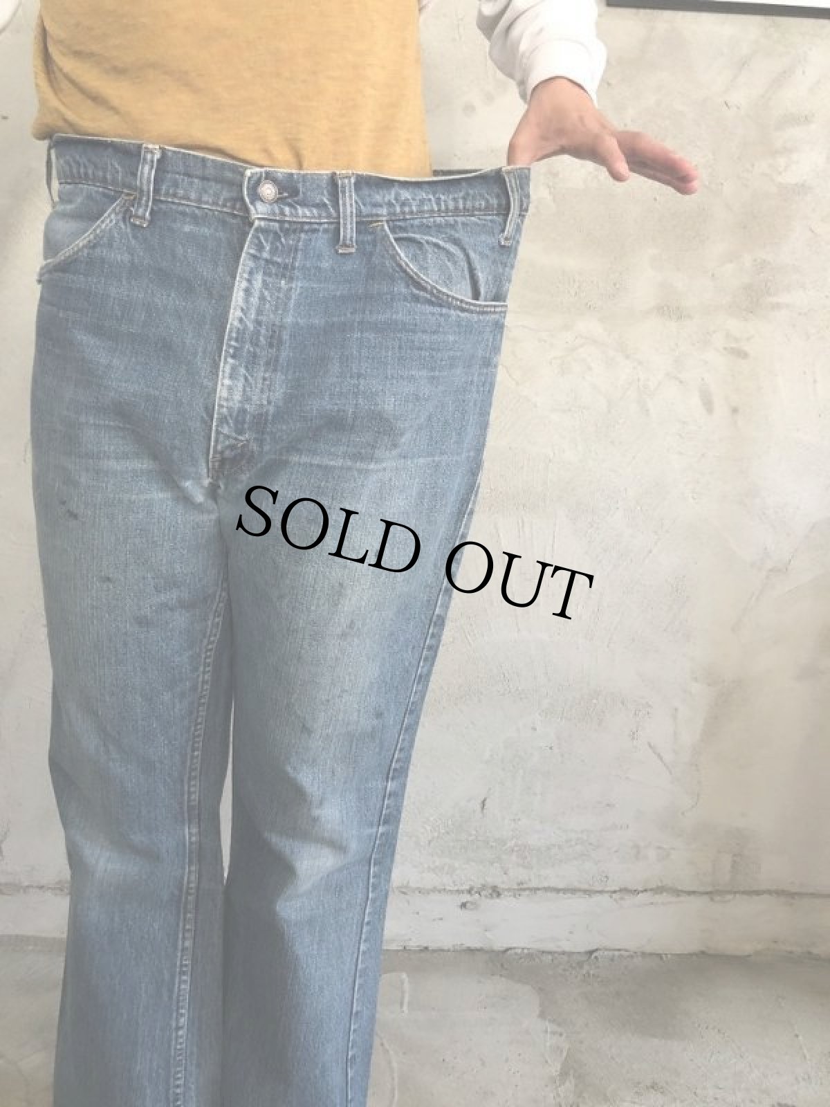 画像8: 70's LEVI'S 646 BIGE デニムパンツ (8)