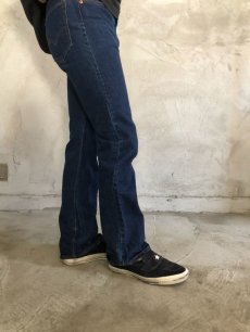 画像3: 70's Levi's 517 ブーツカットデニムパンツ 66single 濃紺 W31 (3)