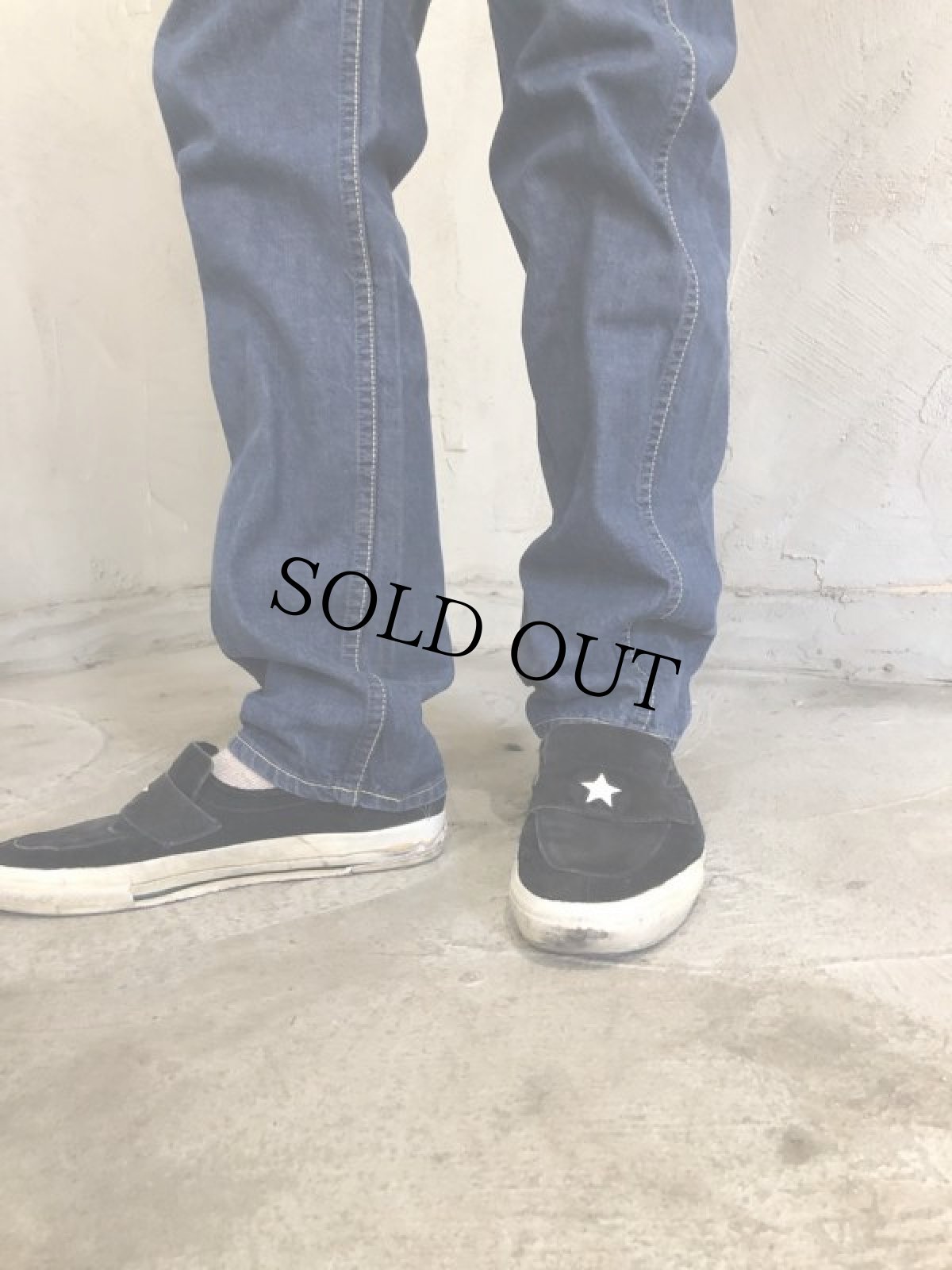 画像7: 70's Lee バッドダイ デニムパンツ W32 (7)