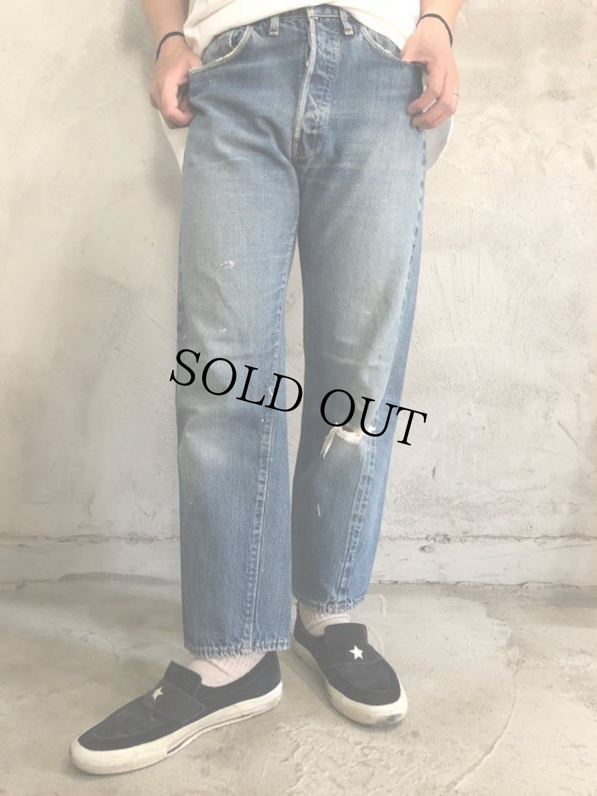 画像2: 70's Levi's 501 66前期 デニムパンツ W31 (2)
