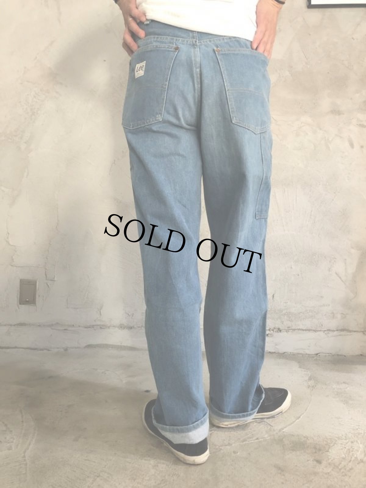 画像5: 70's Lee 77 BOSS OF THE ROAD サスペンダーボタン付きデニムペインターパンツ (5)