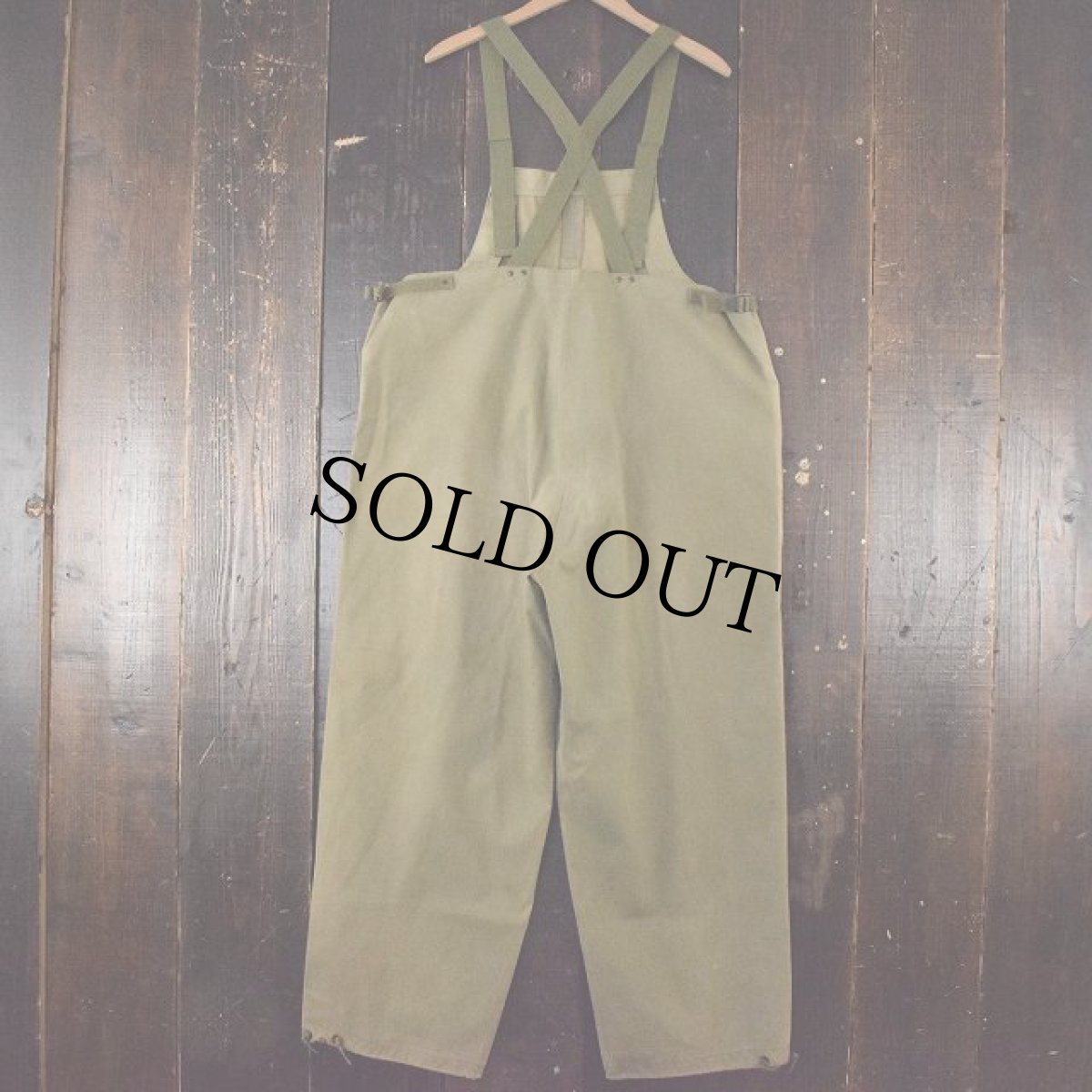 画像2: 40's U.S.NAVY N-2 デッキレインオーバーオール M (2)